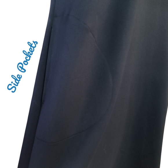 Calvin Klein Casual Midi Dress Womens Size Large/ Black - Picture 6 of 9